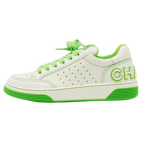 neon sneakers chanel|chanel sneakers real real.